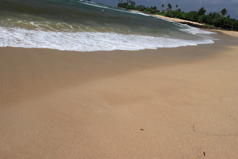 Sand ripples on the beach